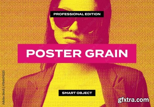 Poster Grain Film Frame Risograph Photo Effect Paper Texture Template Mockup Overlay Style 704674223