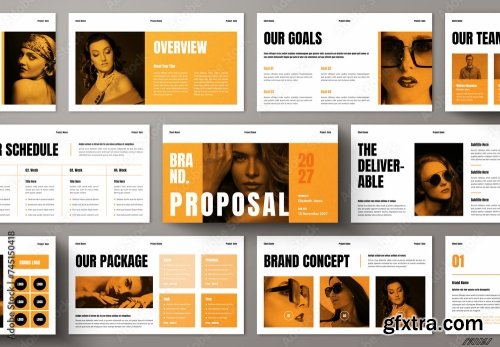 Brand Proposal Presentation Layout 745150418