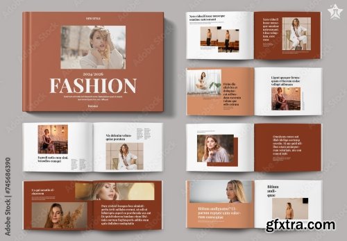 Fashion Magazine Layout Landsacpe 745686390