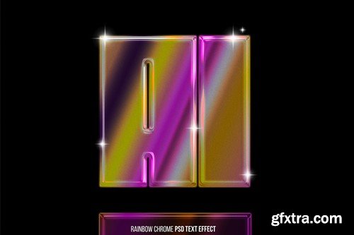 Rainbow Chrom Text Effect DCM5HGD