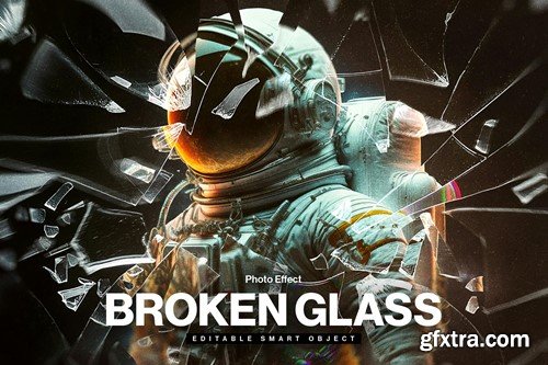 Broken Glass Photo Effect Template 36UGR7Y