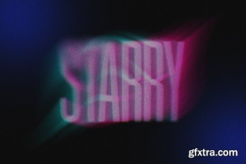 Glitch Blurry Text Effect LA87JJV