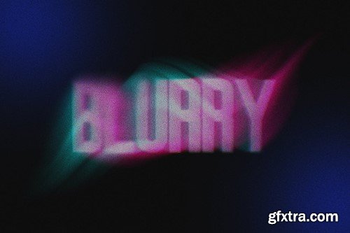 Glitch Blurry Text Effect LA87JJV