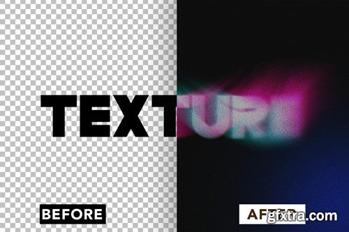 Glitch Blurry Text Effect LA87JJV