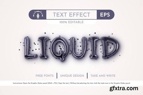 Petroil Editable Text Effect, Graphic Style C8DQLTA