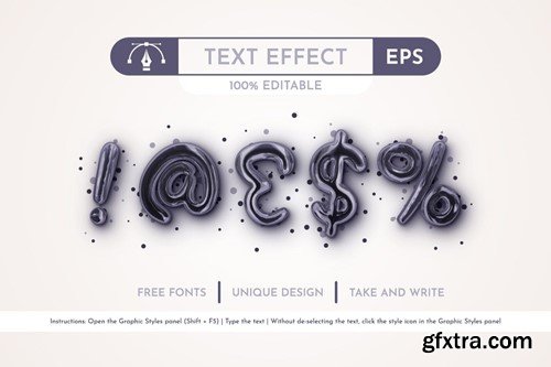 Petroil Editable Text Effect, Graphic Style C8DQLTA