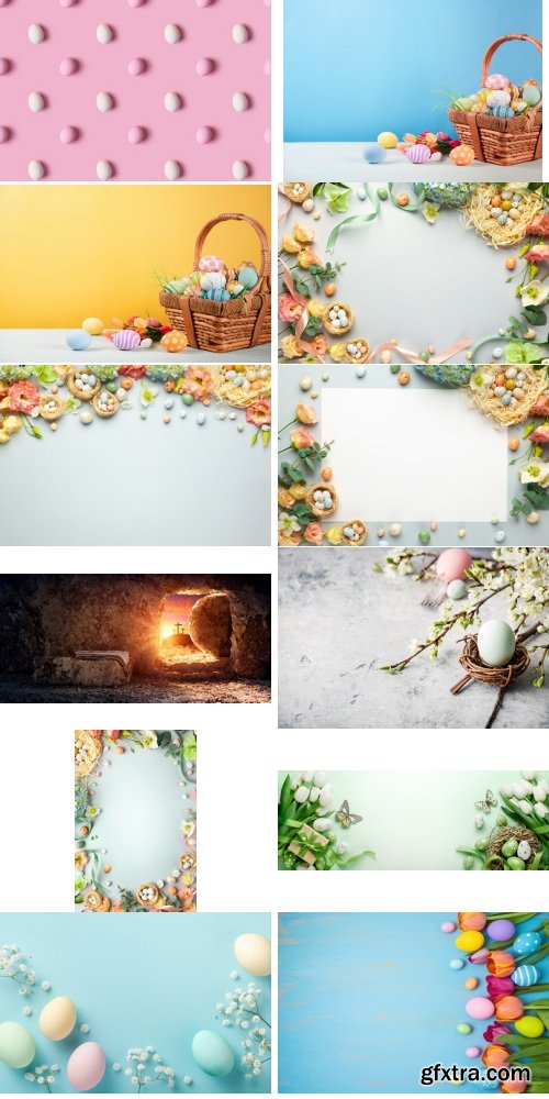 Amazing Photos, Easter Backgrounds 100xJPEG