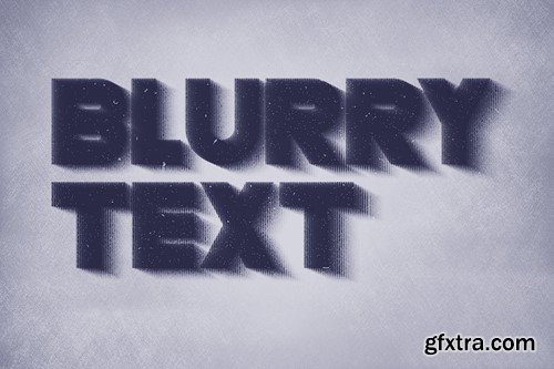 Blurry Halftone Text Effect ZHYMMRT