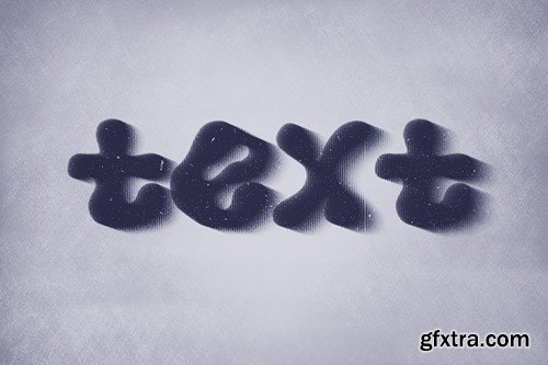 Blurry Halftone Text Effect ZHYMMRT