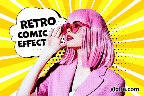 Retro Comic Photo Effect GF45ZHS