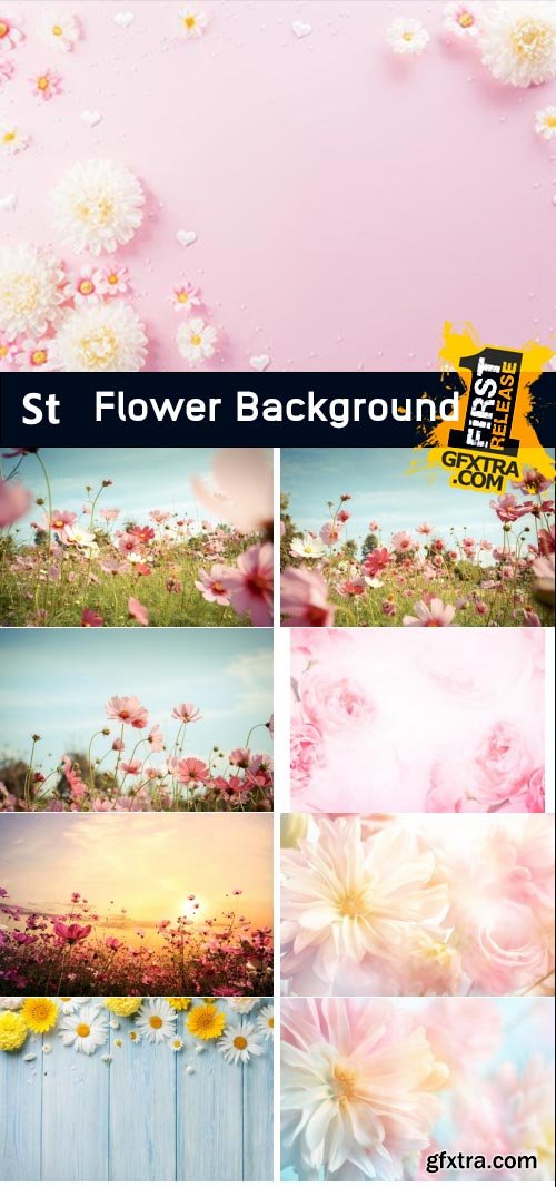 Amazing Photos, Flower Background 100xJPEG
