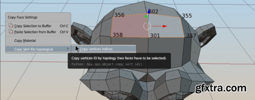 Transfer the vertex order v2.3 for Blender