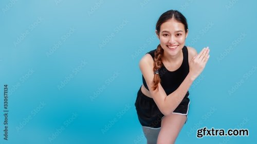 Concept Of Slim And Healthy Happy Girl Workout 6xJPEG