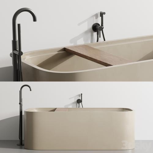 Cocoon Pb Bathtub by Fauset Omnires Y set