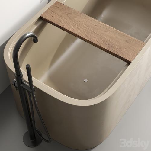 Cocoon Pb Bathtub by Fauset Omnires Y set