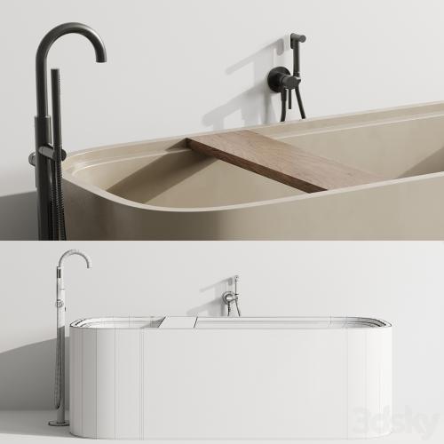 Cocoon Pb Bathtub by Fauset Omnires Y set