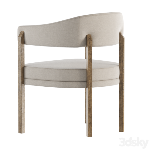 Barrel Dining Chair in Grizzly Taupe