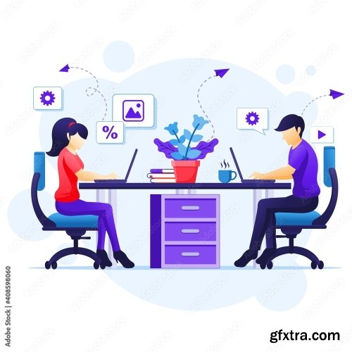 Working From Home Concept 25xAI