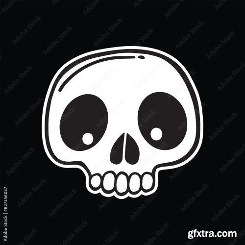 Skull Art Illustration 10xAI