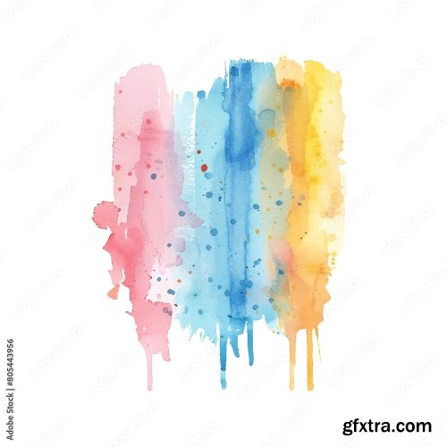 Watercolor Vector Illustration 8 25xAI