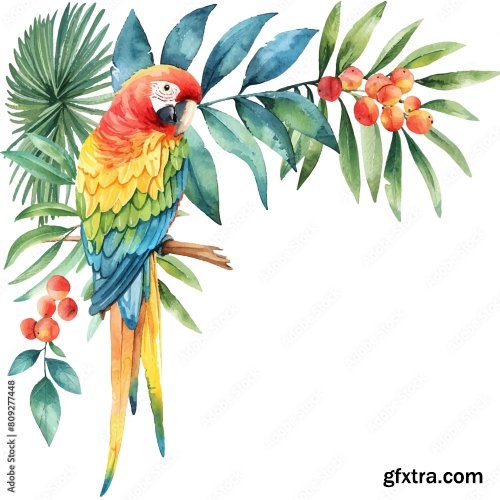 Watercolor Vector Illustration 10 25xAI