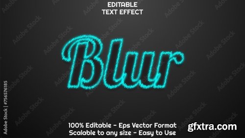 Glow Neon Editable Text Style Effect 6xAI