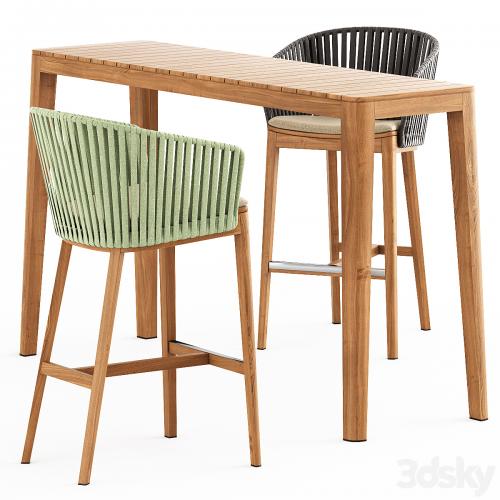 MOOD BAR Chair, MOOD High Table by Tribu