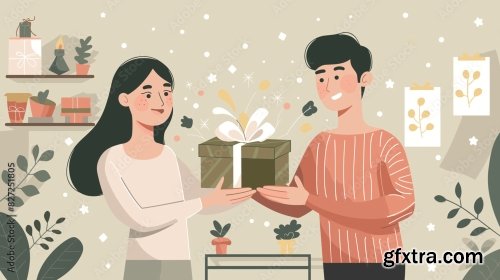 Surprising Girlfriend With Romantic Gift 12xAI