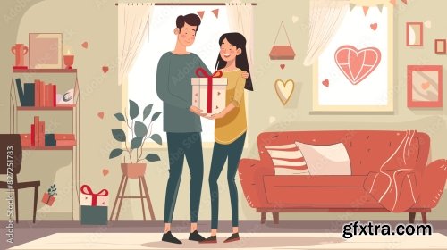 Surprising Girlfriend With Romantic Gift 12xAI