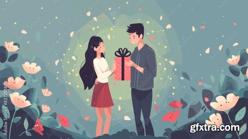 Surprising Girlfriend With Romantic Gift 12xAI