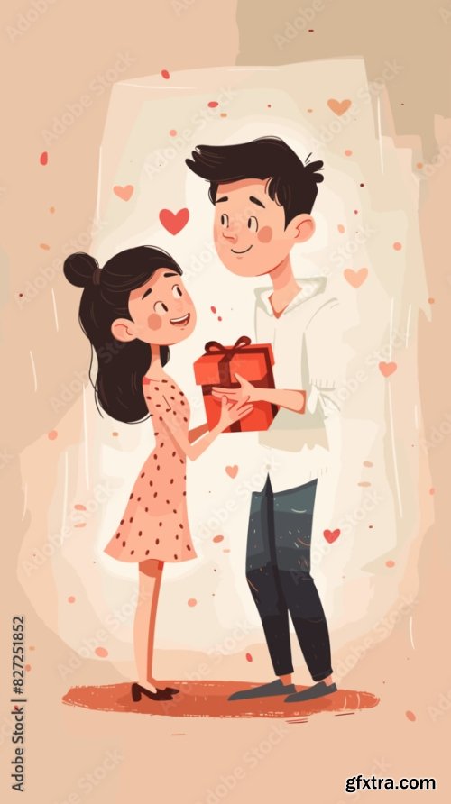 Surprising Girlfriend With Romantic Gift 12xAI