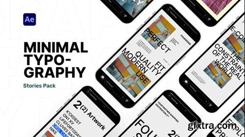 Videohive Minimal Typography Stories Pack 51580011