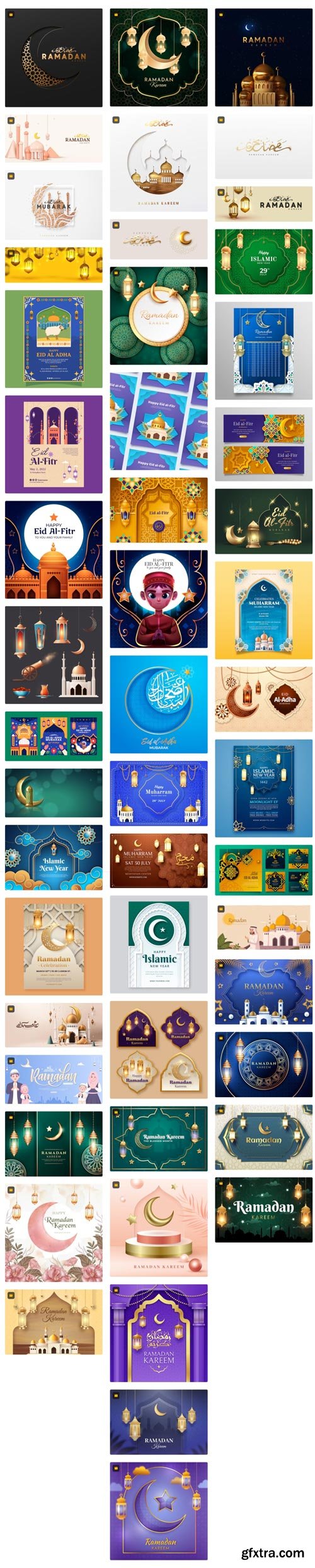 Premium Vector Collections - Ramadan MKT VECTOR - 120xEPS