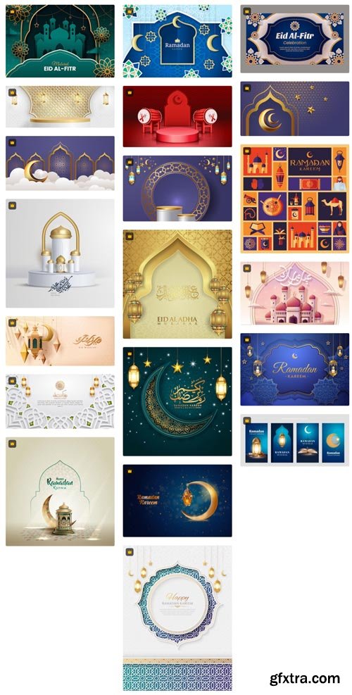 Premium Vector Collections - Ramadan MKT VECTOR - 120xEPS