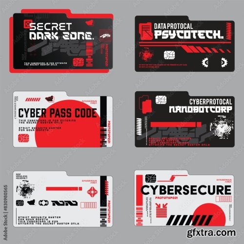 Cyberpunk Scifi Gaming Futuristic Icon 5xAI