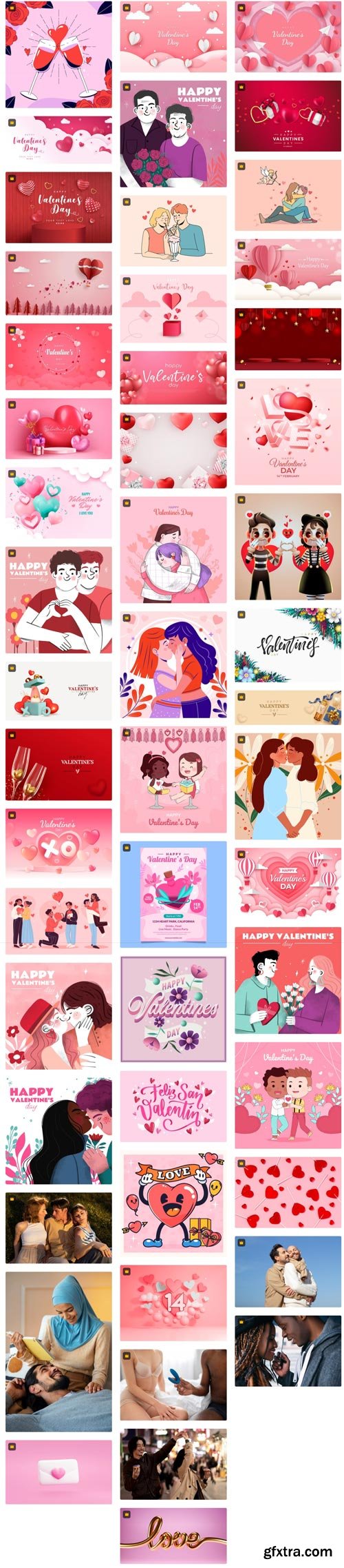 Premium Vector Collections - Love is in the air - 150xEPS and JPG