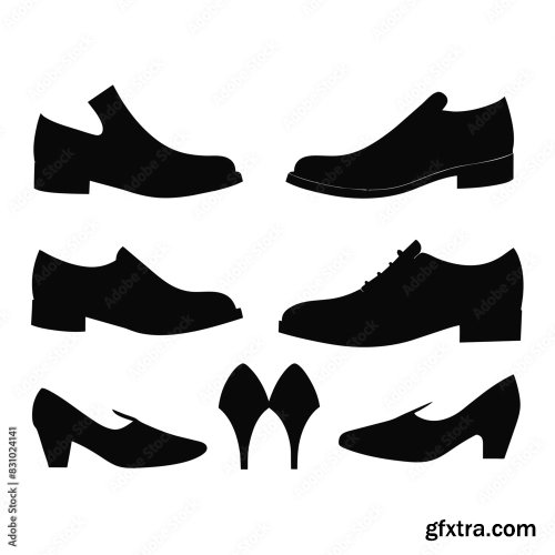 Set Of Collection Of Mens And Womens Shoes 25xAI