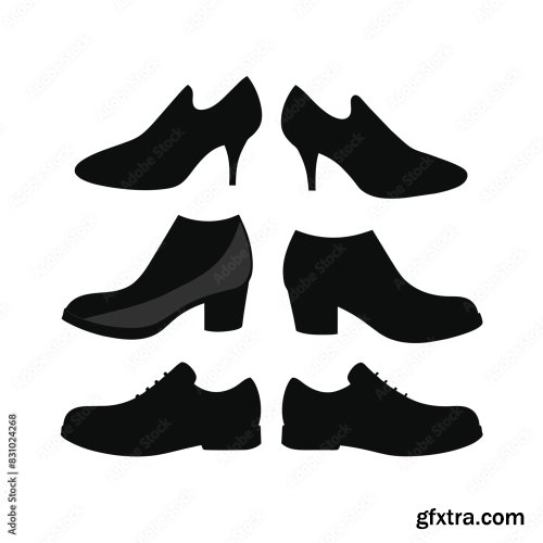 Set Of Collection Of Mens And Womens Shoes 25xAI