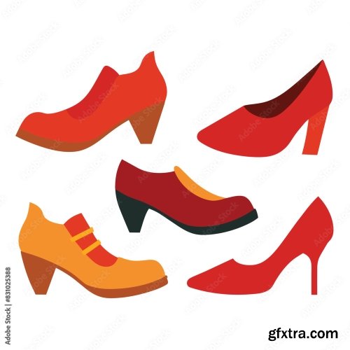 Set Of Collection Of Mens And Womens Shoes 25xAI