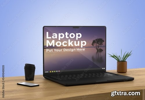 Laptop Mockup 8xPSD