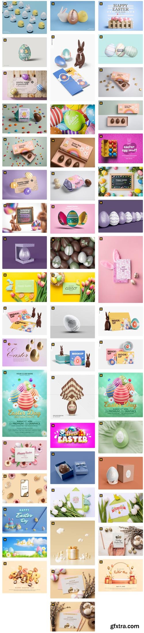 Premium PSD Collections - Happy Easter PSD - 100xPSD