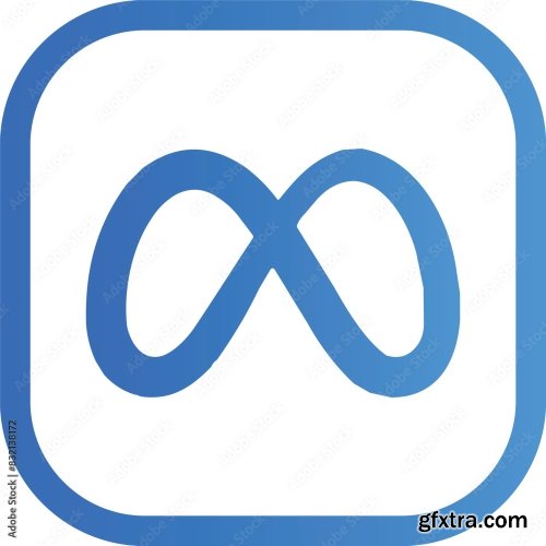 Meta Icon Logo Vector Social Media 10xAI