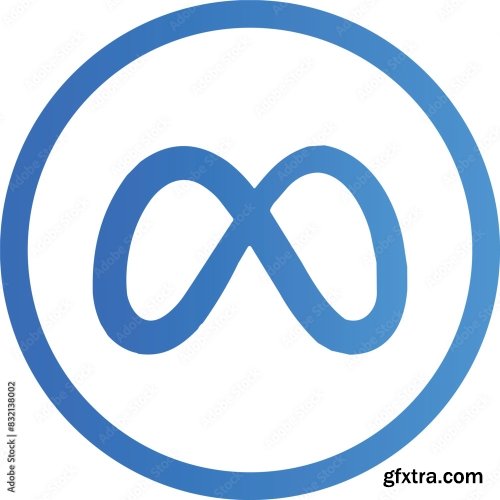 Meta Icon Logo Vector Social Media 10xAI