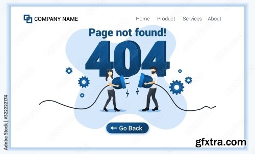 404 Error Page Not Found Concept 6xAI