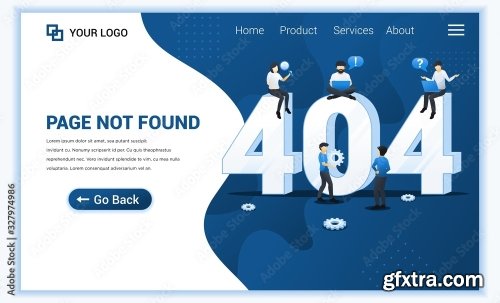 404 Error Page Not Found Concept 6xAI