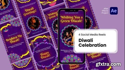 Videohive Social Media Reels - Diwali Celebration Effect Templates 51960525