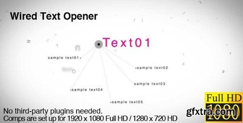 Videohive Wired Text Opener 3043389
