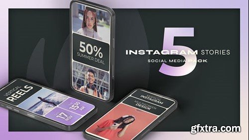 Videohive Instagram Reels Multiscreen Violet 50831365