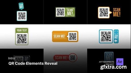 Videohive Video Template - QR Code Elements Reveal After Effects Project Files 52373124