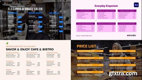 Videohive Price List 51806406